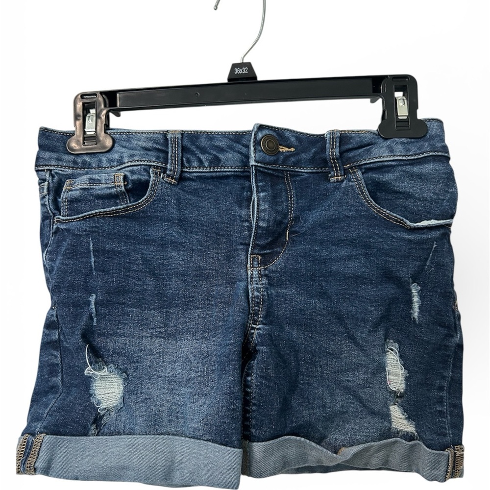 Denim Blue Girls Shorts